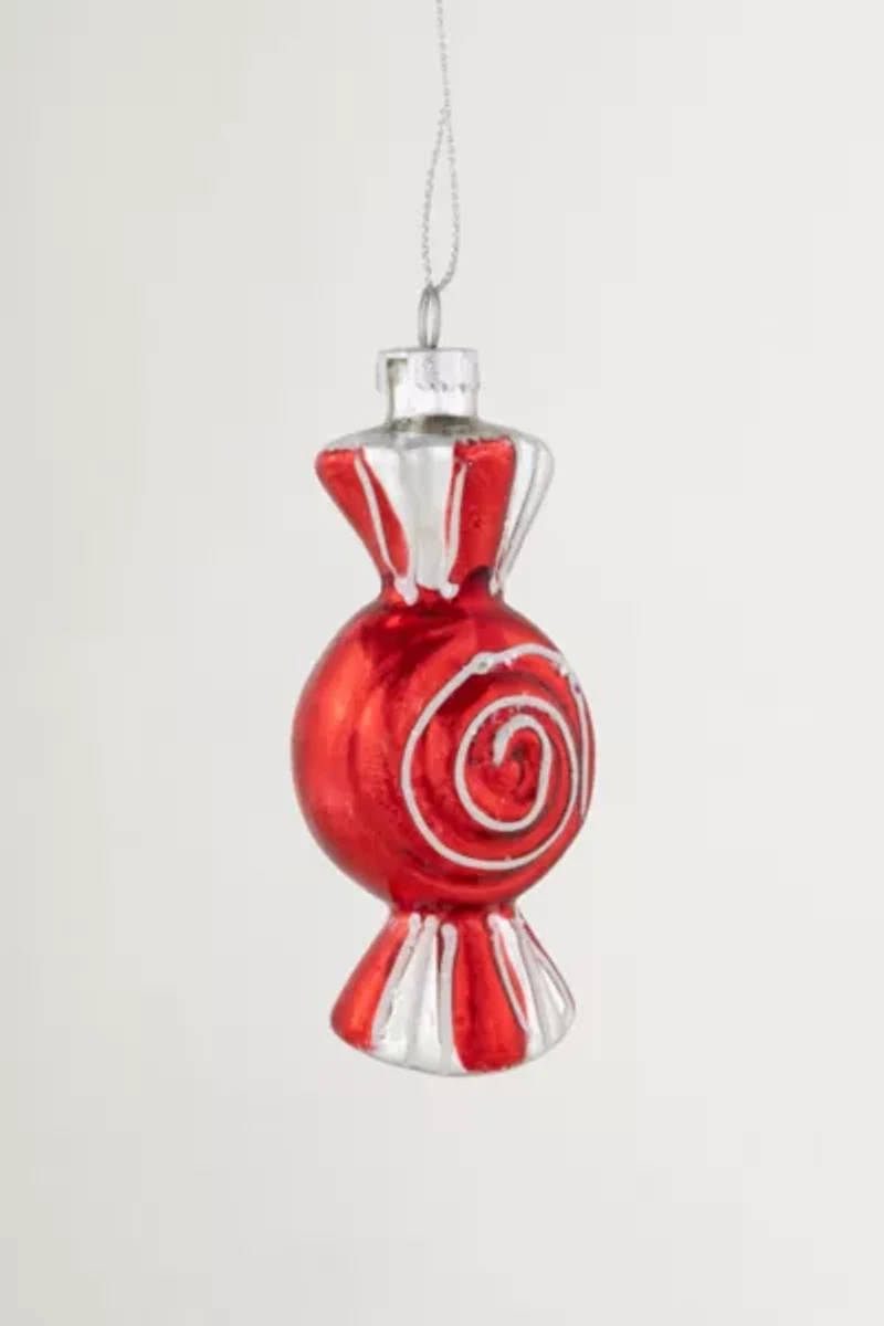 Peppermint Candy Glass Ornament