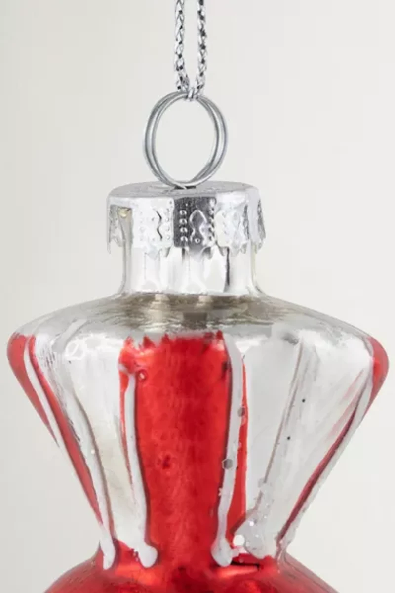 Peppermint Candy Glass Ornament