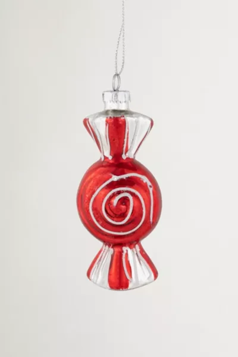 Peppermint Candy Glass Ornament
