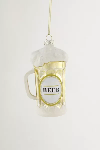 Frosty Beer Mug Glass Ornament