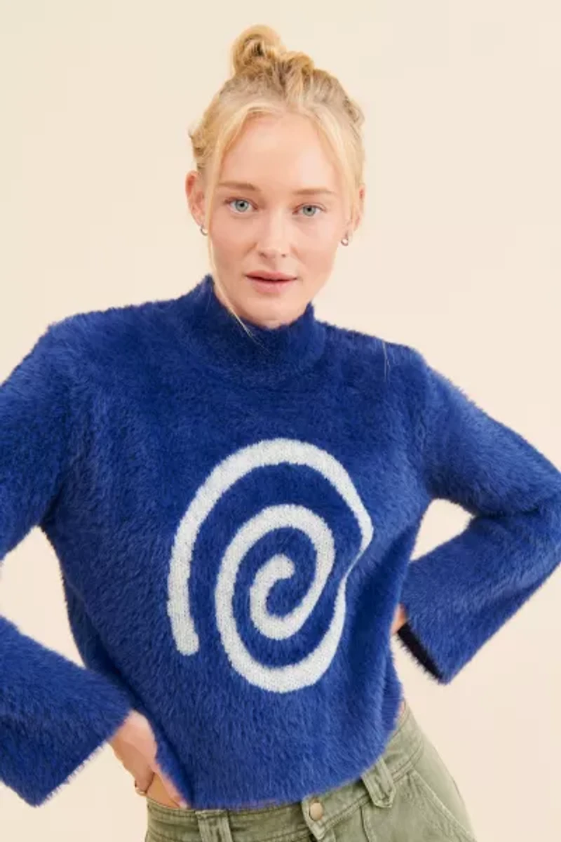 Lisa Says Gah Ebba Mock Neck Sweater