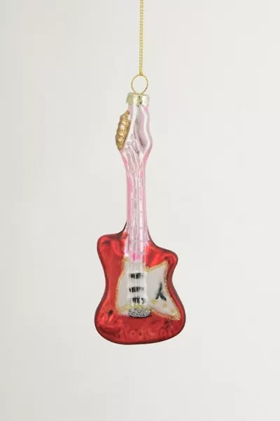 Bass Guitar Glass Ornament