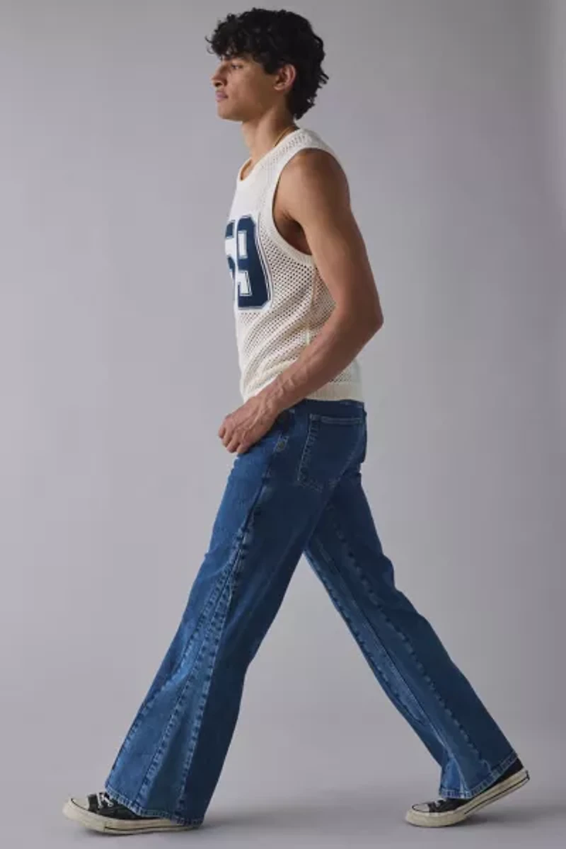 BDG Slacker Patch Panel Relaxed Flare Jean