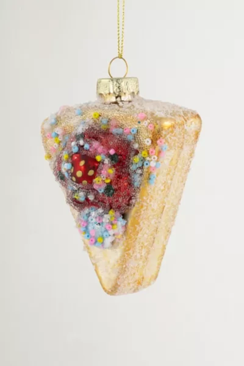 Slice of Cake Glass Ornament