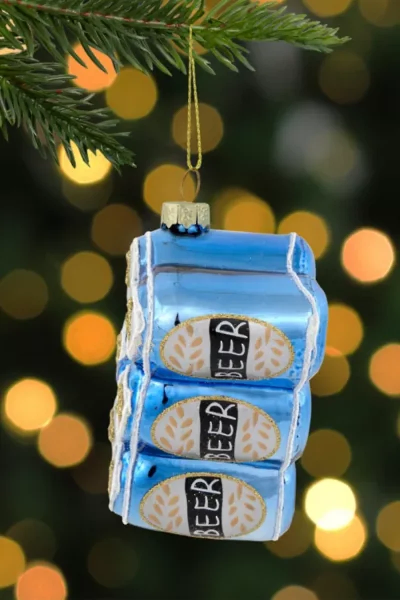 Six Pack Beer Glass Ornament