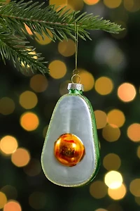 Avocado Glass Ornament