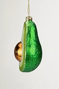 Avocado Glass Ornament