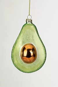 Avocado Glass Ornament