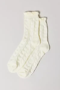 Heart Applique Crew Sock