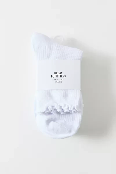 UO Lightweight Ribbed Crew Sock 3-Pack