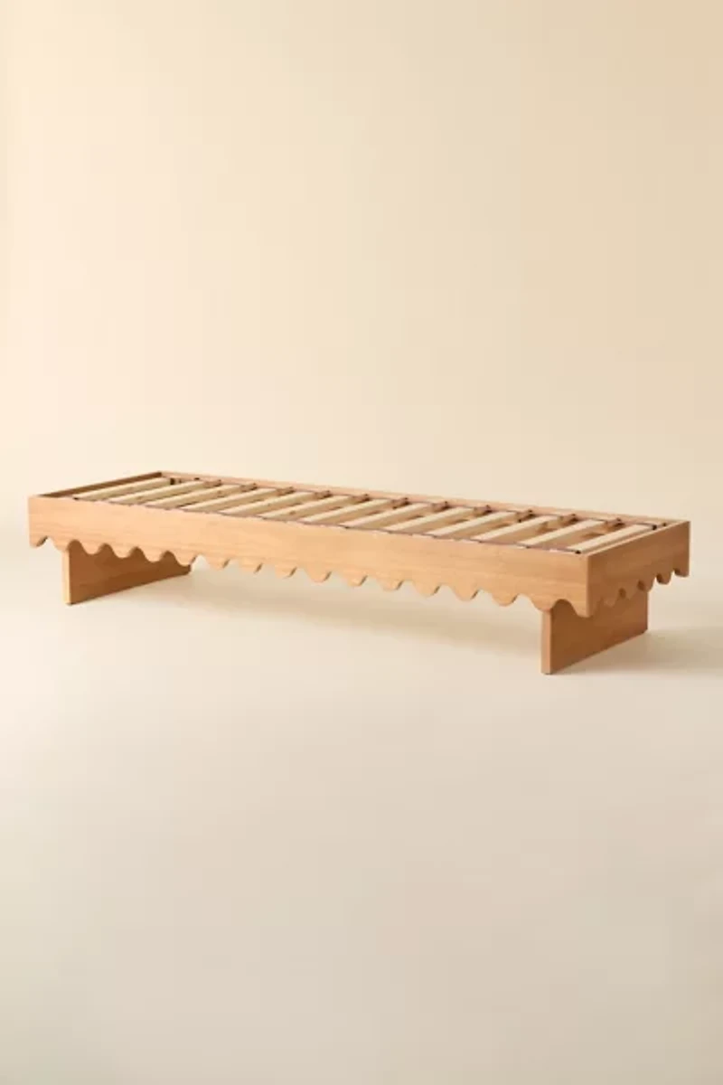Roma Scalloped Wood Daybed