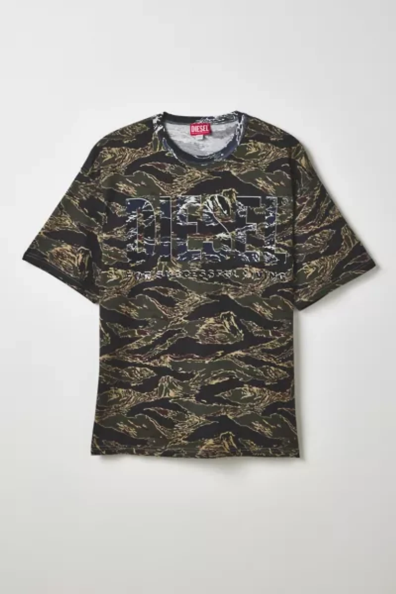 Diesel Camo Logo Tee