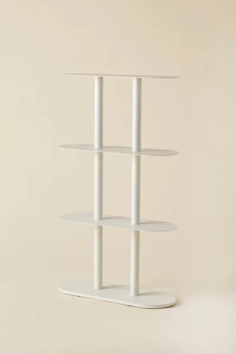 Ollie 4-Tier Iron Oval Storage Shelf