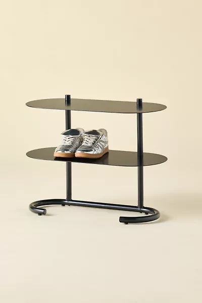 Ollie 2-Tier Iron Oval Shoe Rack