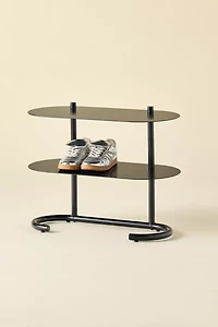 Ollie 2-Tier Iron Oval Shoe Rack