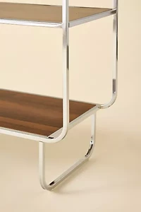 Alana Chrome 4-Tiered Bookshelf