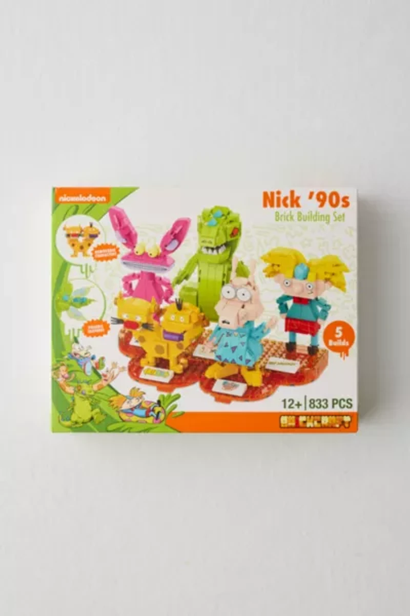Brickcraft '90s Nickelodeon Character Building Brick Set