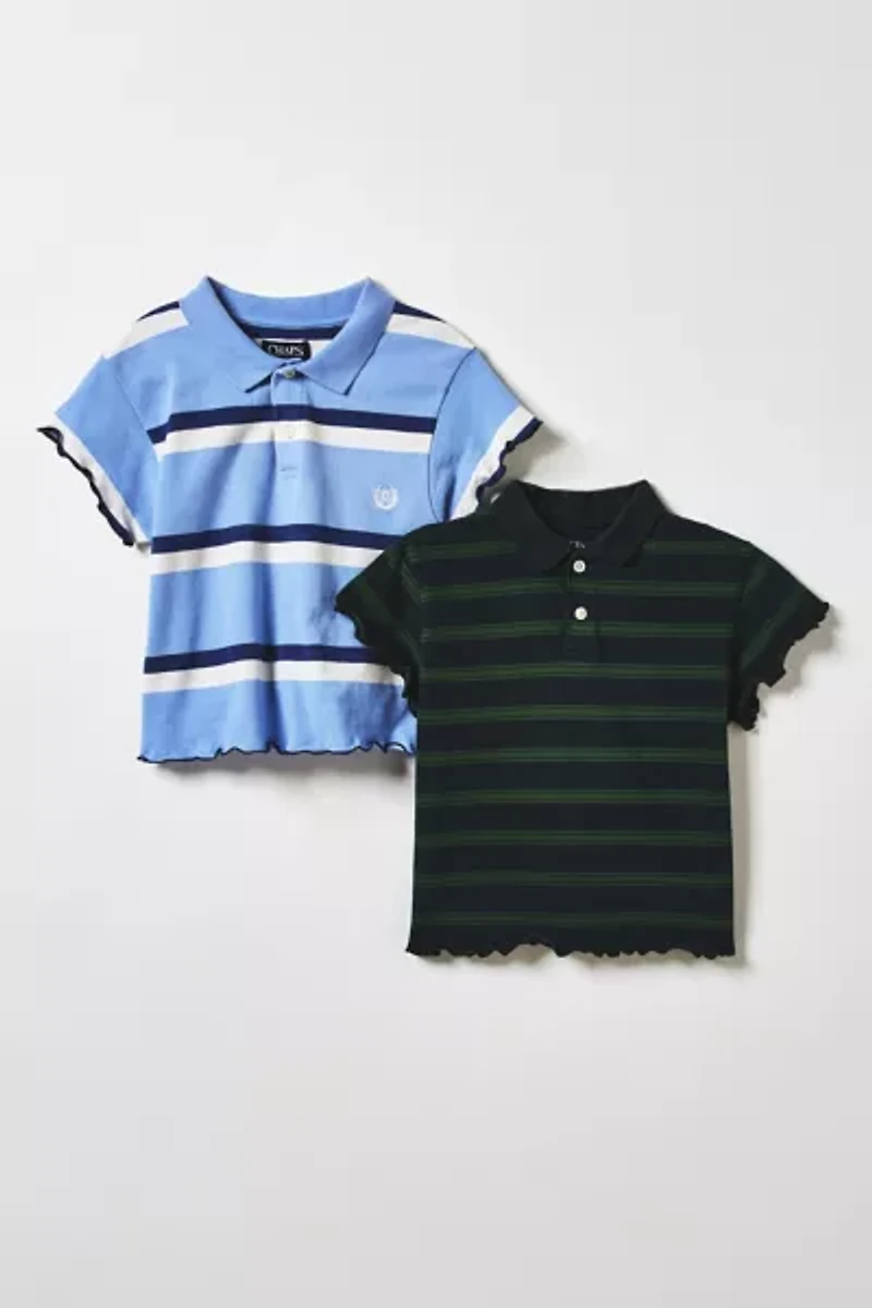 ReMADE By UO Lettuce Edge Polo Tee