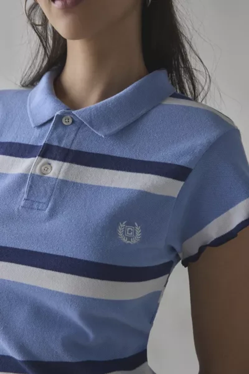 ReMADE By UO Lettuce Edge Polo Tee
