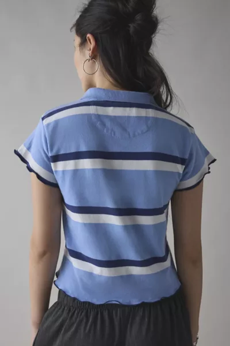 ReMADE By UO Lettuce Edge Polo Tee