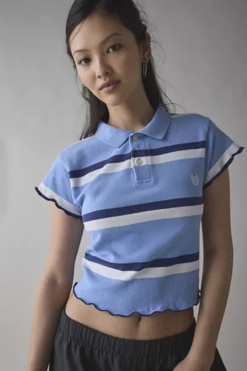 ReMADE By UO Lettuce Edge Polo Tee