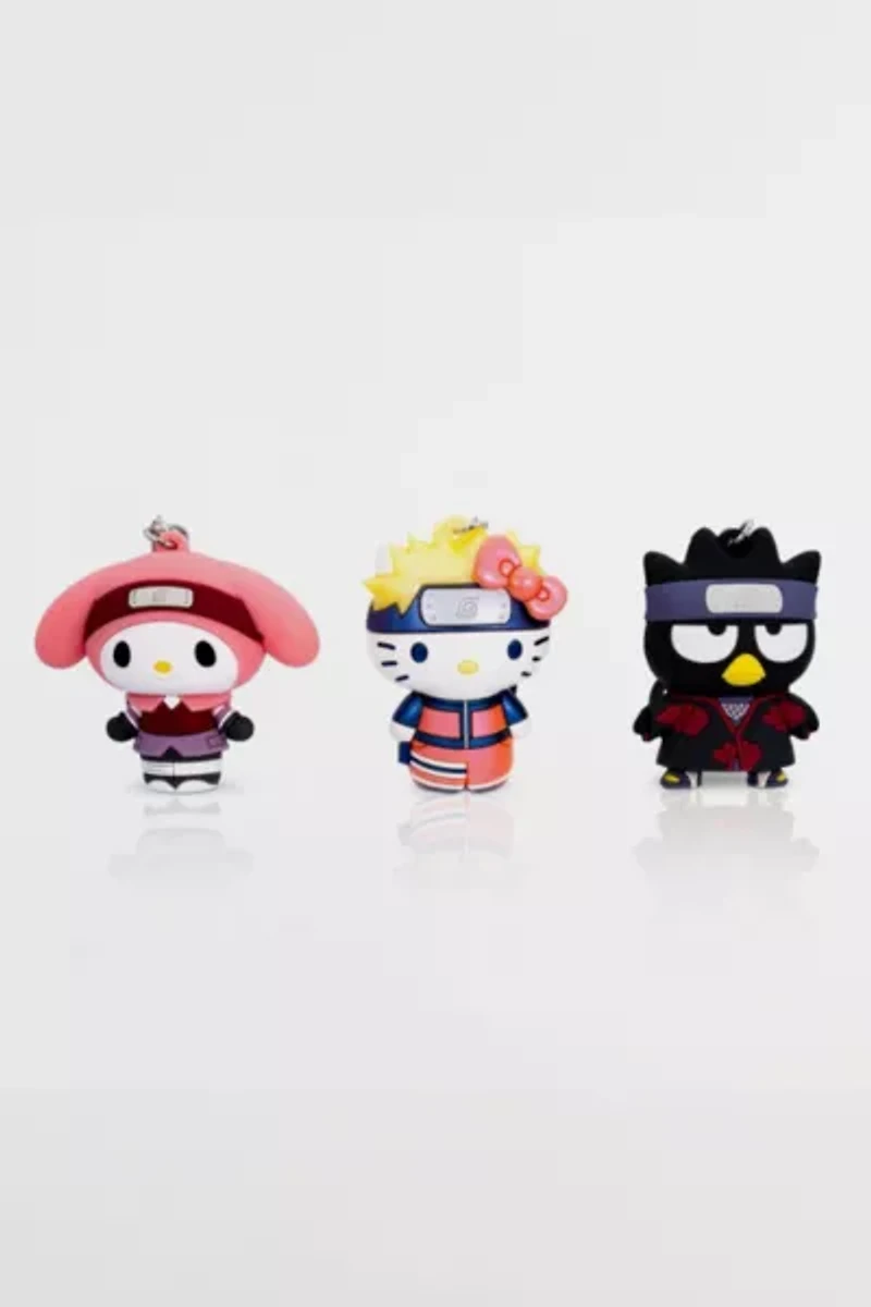 Hello Kitty x Naruto Keychain Set