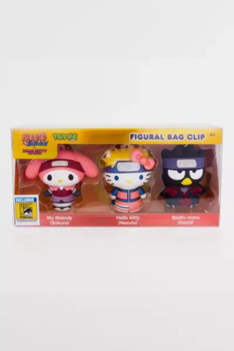 Hello Kitty x Naruto Keychain Set