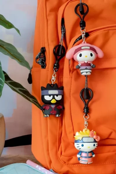 Hello Kitty x Naruto Keychain Set