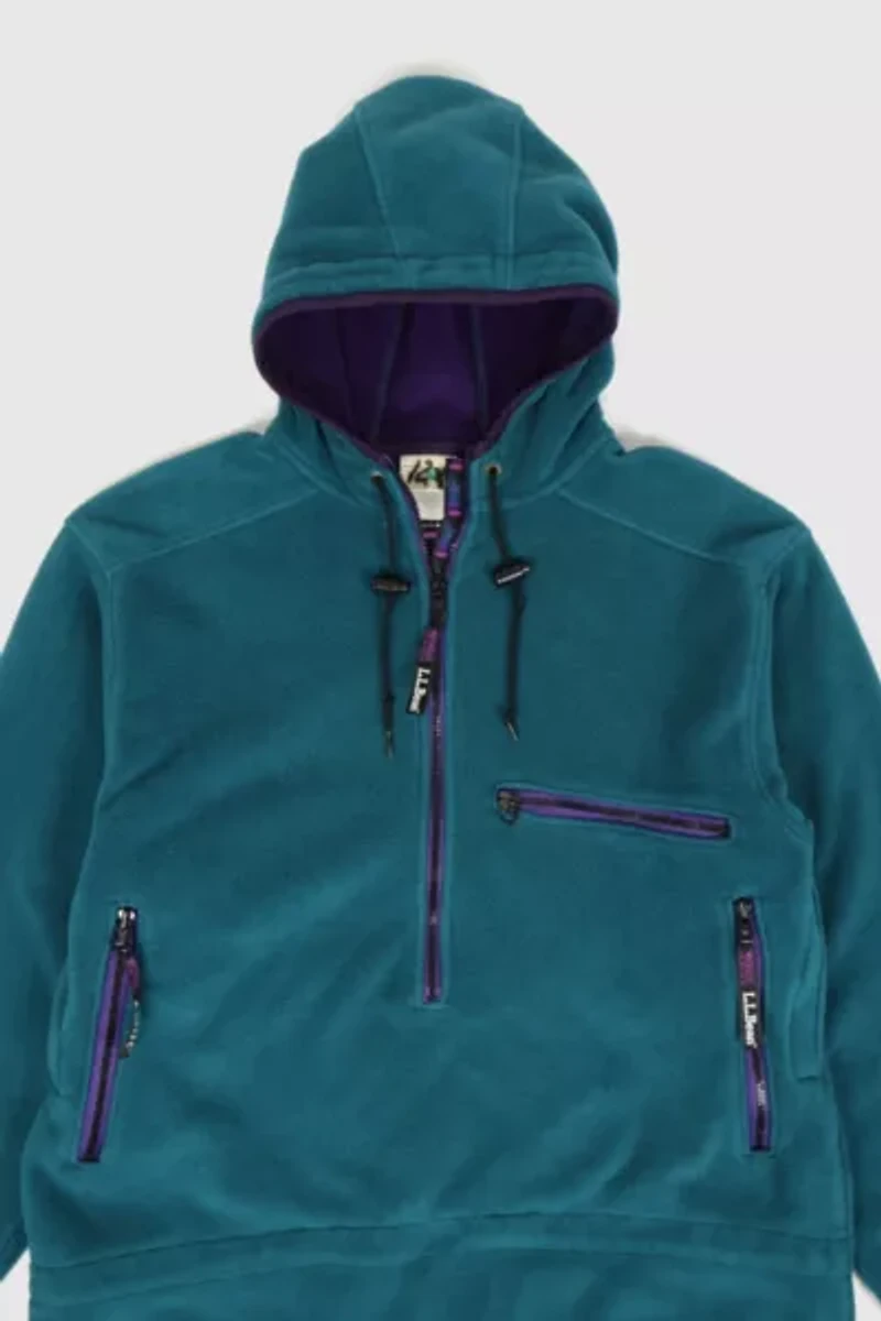 Vintage L.L. Bean Hooded Fleece Jacket