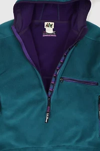Vintage L.L. Bean Hooded Fleece Jacket