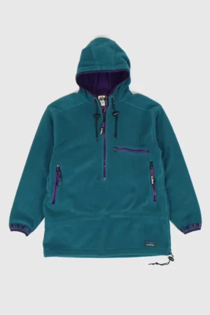 Vintage L.L. Bean Hooded Fleece Jacket