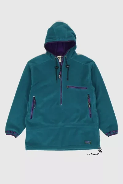Vintage L.L. Bean Hooded Fleece Jacket