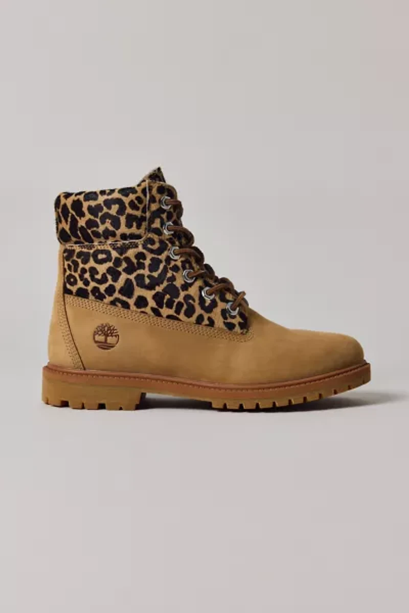 Timberland Women's Leopard Print Premium 6-Inch Boot
