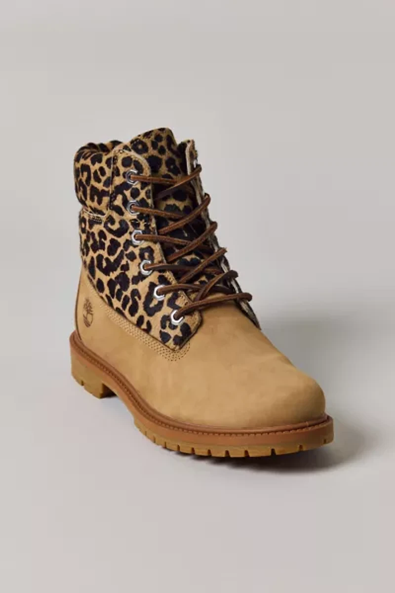 Timberland Women's Leopard Print Premium 6-Inch Boot