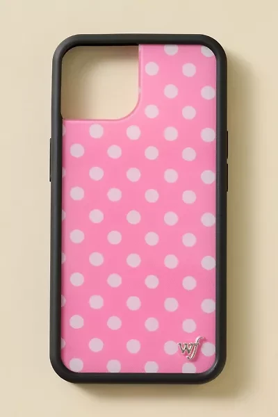 Wildflower Pink Polka Dots iPhone Case