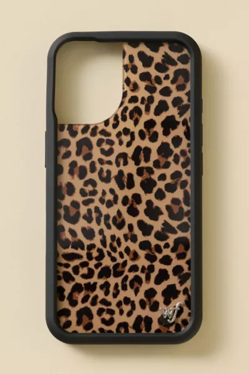 Wildflower Meow Leopard Print iPhone Case