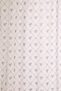 Eloise Bow Patterned Shower Curtain