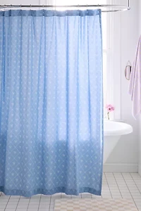 Eloise Bow Patterned Shower Curtain
