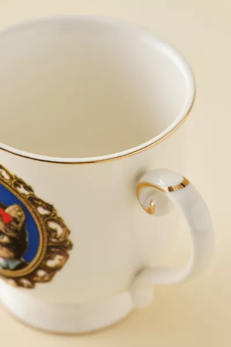 Gilded Graphic Ceramic Mug