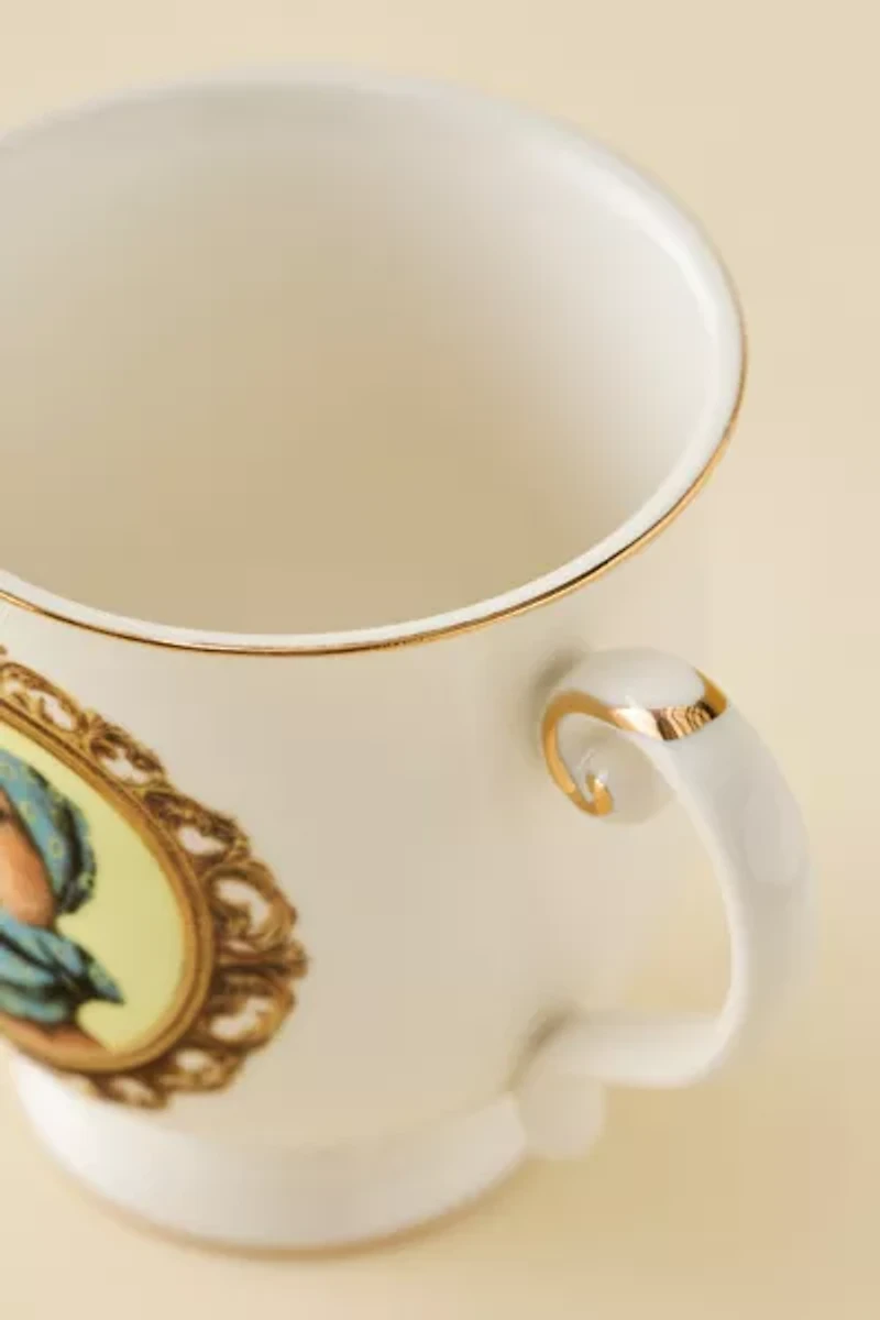 Gilded Graphic Ceramic Mug