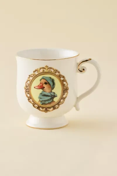 Gilded Graphic Ceramic Mug