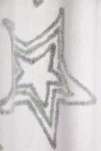 Star Icon Tufted Shower Curtain
