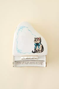 Piano Shaped Ceramic Trinket Box