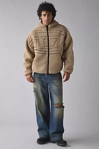 Diesel S-Zat Fleece Hooded Zip-Up Jacket