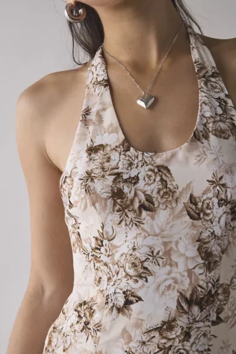 Lioness Westwood Draped Halter Tie Maxi Dress
