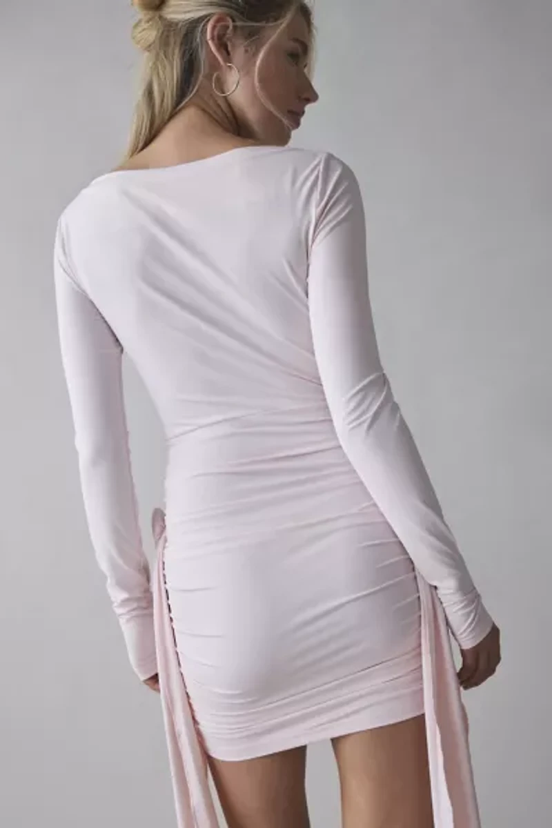Lioness Glory Rosette Draped Mini Dress
