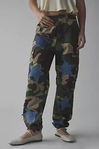 ReMADE By UO Star Patched Camo Cargo Pant