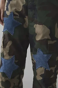 ReMADE By UO Star Patched Camo Cargo Pant