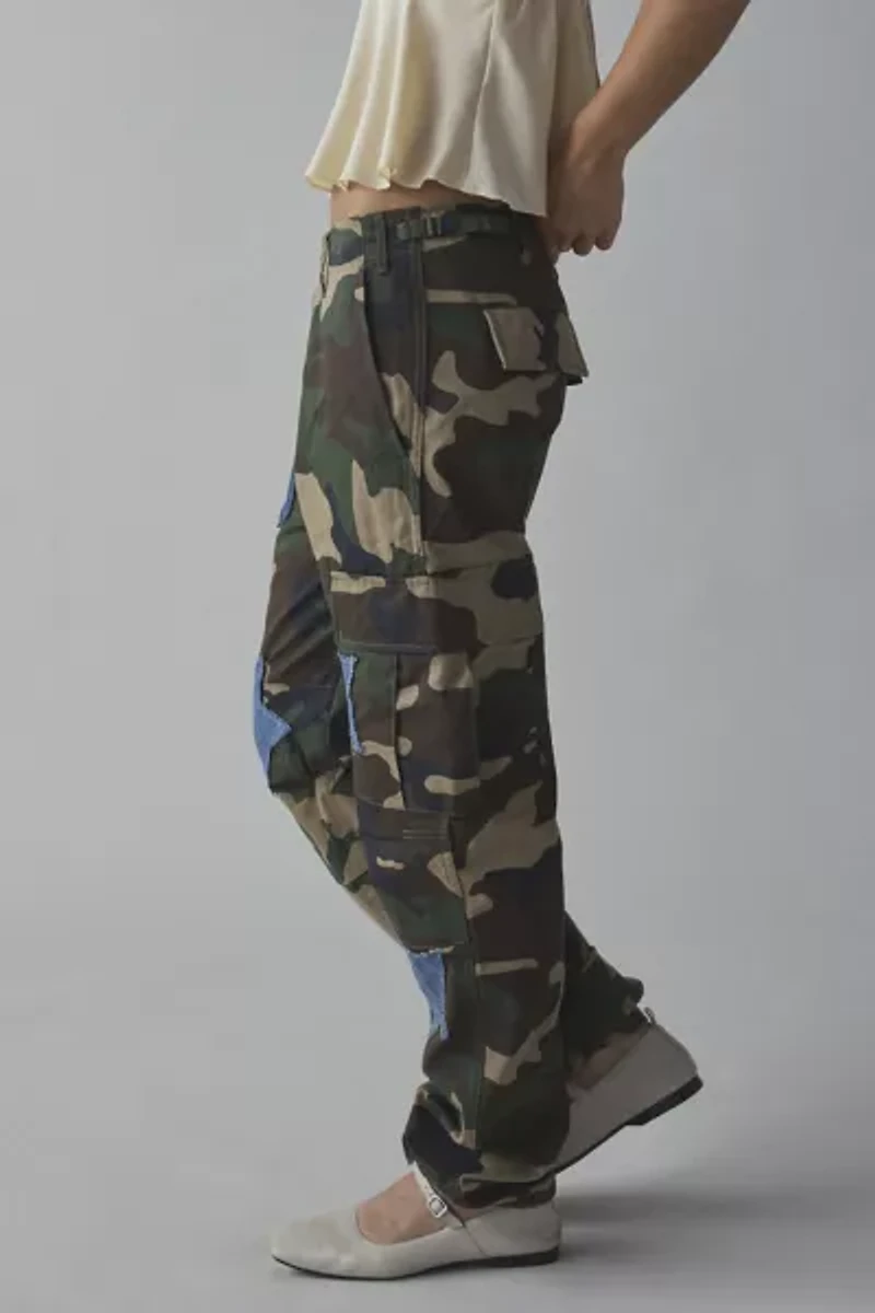 ReMADE By UO Star Patched Camo Cargo Pant