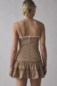 Lioness Yves Lace-Trim Cami Mini Dress